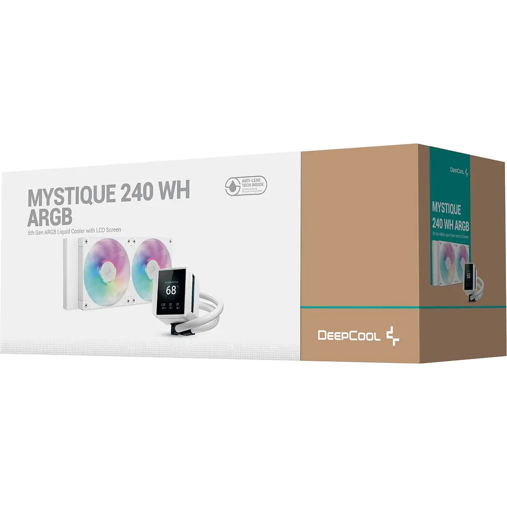 Система водяного охолодження Deepcool Mystique 240 ARGB White (R-LX240-WHDSNMCP-G-1) UA [150136] - фото 6