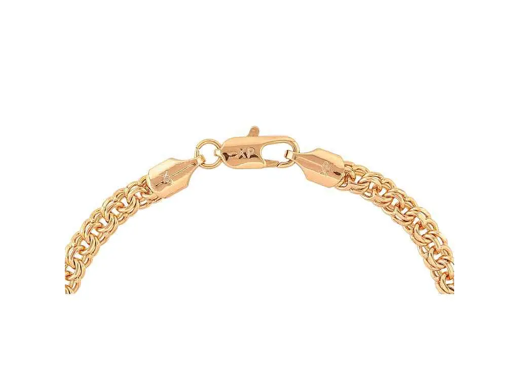 Браслет XUPING Позолота 18K "Ланцюжок Бісмарк" 20.5см х 5мм (335235) - фото 2