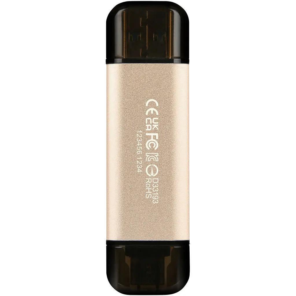 USB флеш накопичувач Transcend 512GB JetFlash 930C Gold-Black USB 3.2/Type-C (TS512GJF930C) - фото 7