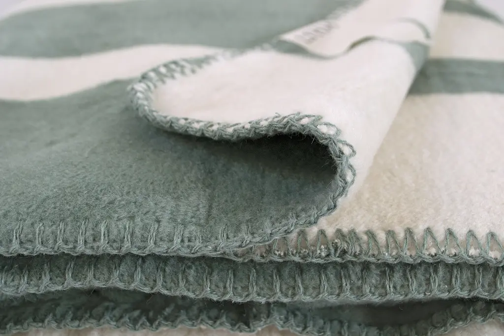 Плед Lotus Home - Infinity Stripe зеленый 200x220 - фото 4