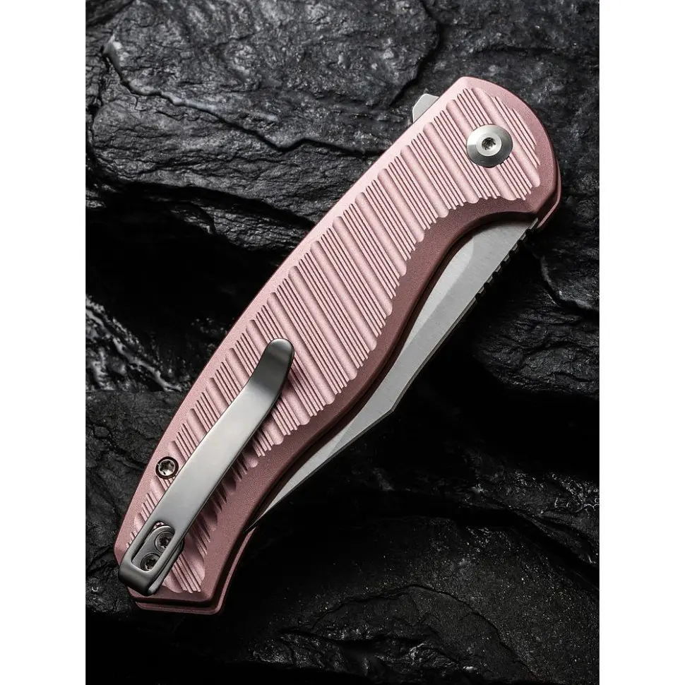 Ніж складаний туристичний Civivi Stormhowl, (8.4 см) Nitro-V / Aluminum рожевий - фото 14