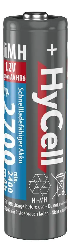 Аккумуляторы Ansmann AA/HR06 HyCell NI-MH 2700 mAh BL 4 шт (5030682) - фото 2