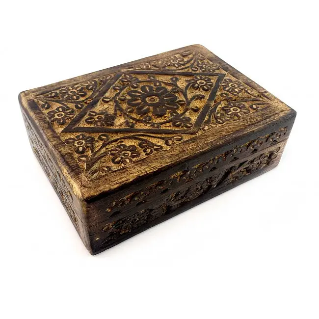 Шкатулка из мангового дерева 17.5х11.5х6 см - фото 2