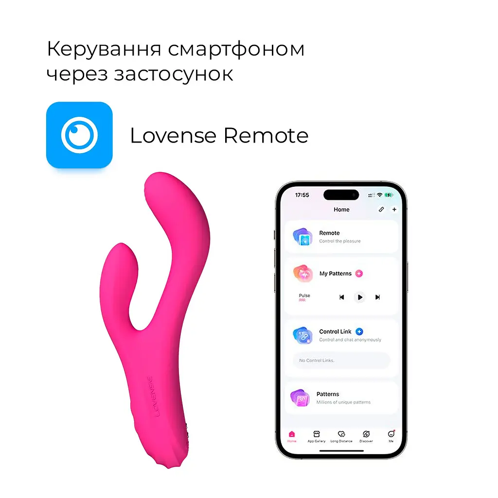 Осцилюючий смарт-вібратор-кролик для точки G Lovense Osci 3 з підігрівом - фото 2