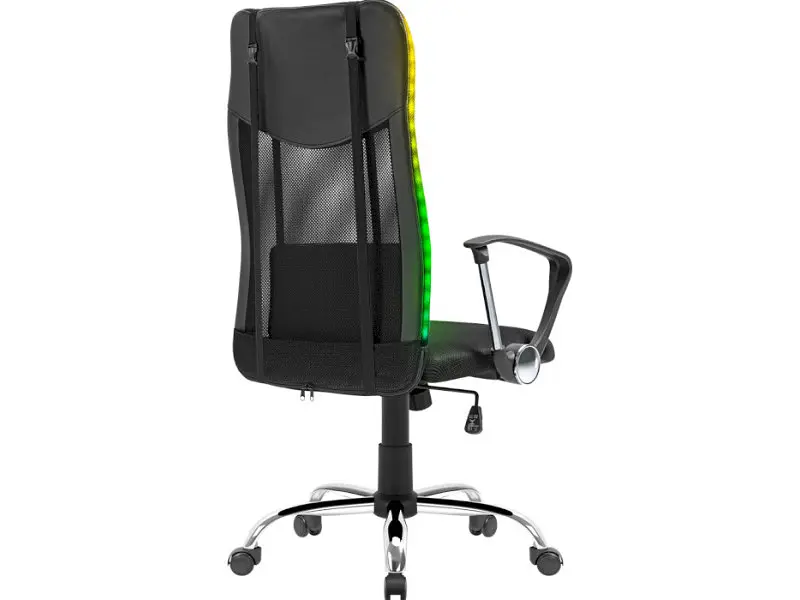 Комп'ютерне крісло для геймера Defender Totem RGB Black (64335) - фото 3