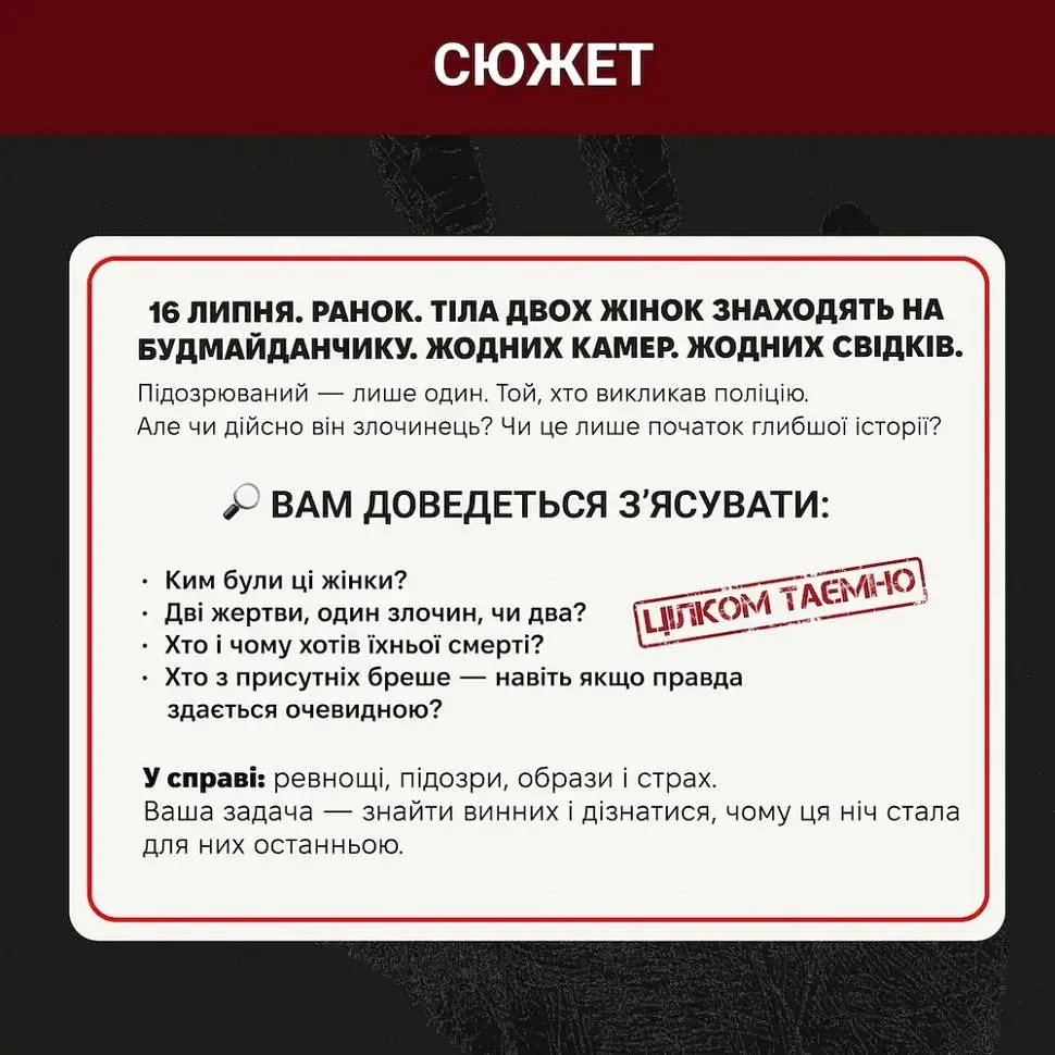 Гра настільна Memo Games "Нерозкриті справи №3" понад 50 документів слідства - фото 5