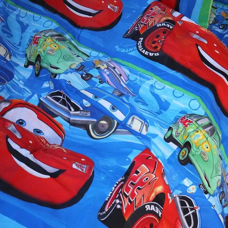 Пододеяльник MirSon Бязь 17-0686 Lightning McQueen 110х140 см красно-синий (2200010434330) - фото 5