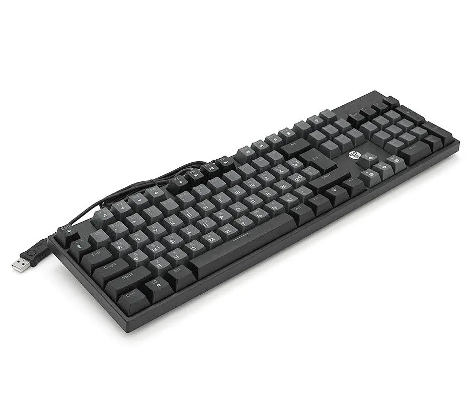 Клавіатура механічна ігрова з підсвіткою Fantech ATOM MK-886 Black-Grey, Blue switch, Eng/Укр/Рус - фото 2