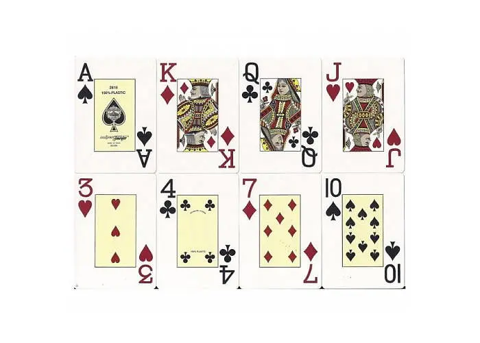 Карти гральні United States Playing Card Company Fournier 2800 Titanium Jumbo Index (red) (1028935-1) - фото 3