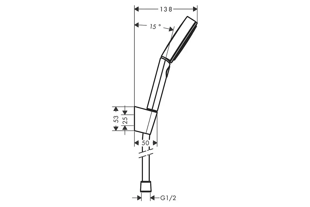 Душовий гарнітур Hansgrohe Pulsify Select S 3jet Relaxation EcoSmart з душовим шлангом 160 см chrome 24305000 - фото 2