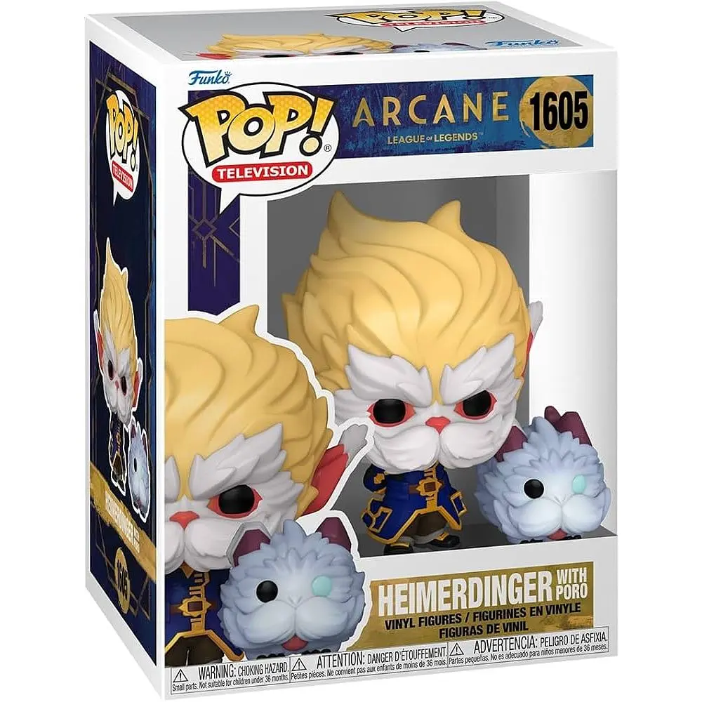 Фігурка Funko Pop Аркейн Хеймердінгер і Поро Arcane Heimerdinger with Poro 10 см FP A HP 1605 - фото 3