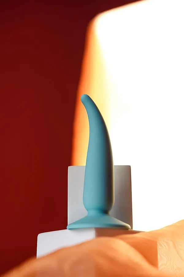 Анальна пробка ToDo Anal Plug Cappy 12.5 см (бірюзовий) - фото 8