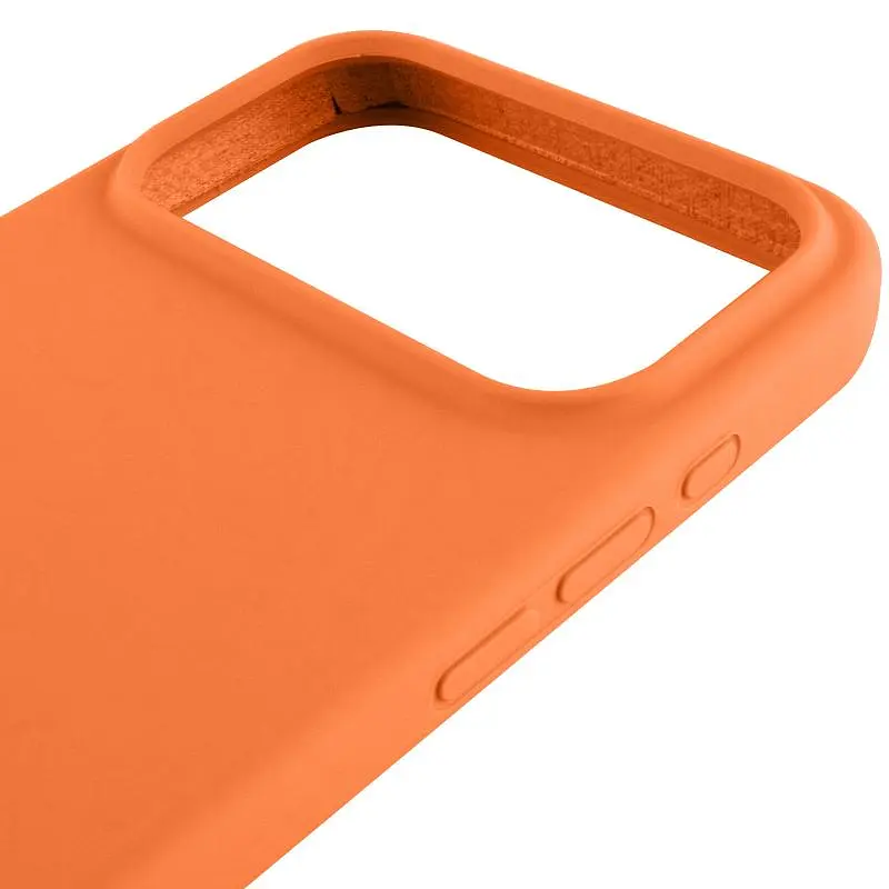 Чохол Epik Silicone Case Full Protective (AA) для Apple iPhone 17 Pro (6.3) Помаранчевий / Orange - фото 4