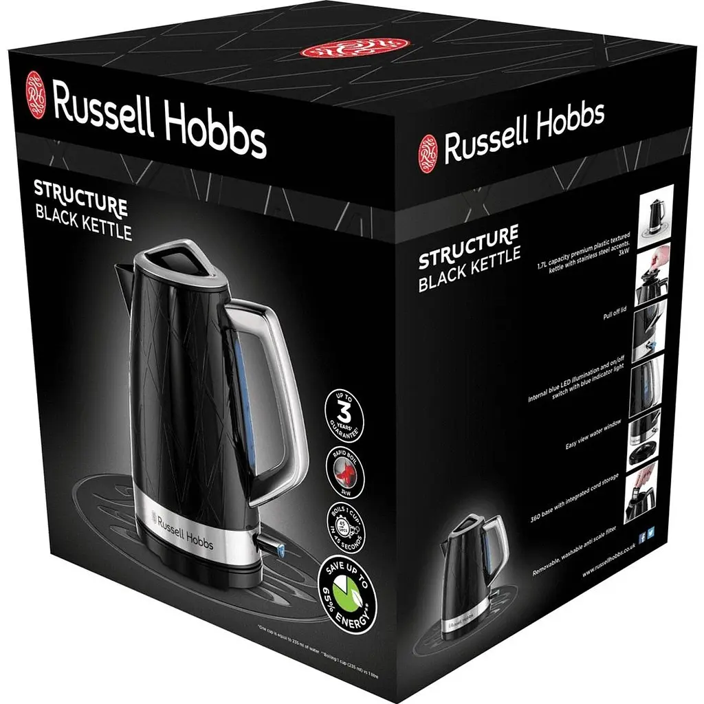 Електрочайник Russell Hobbs Structure 28081-70 Black [120312] - фото 8