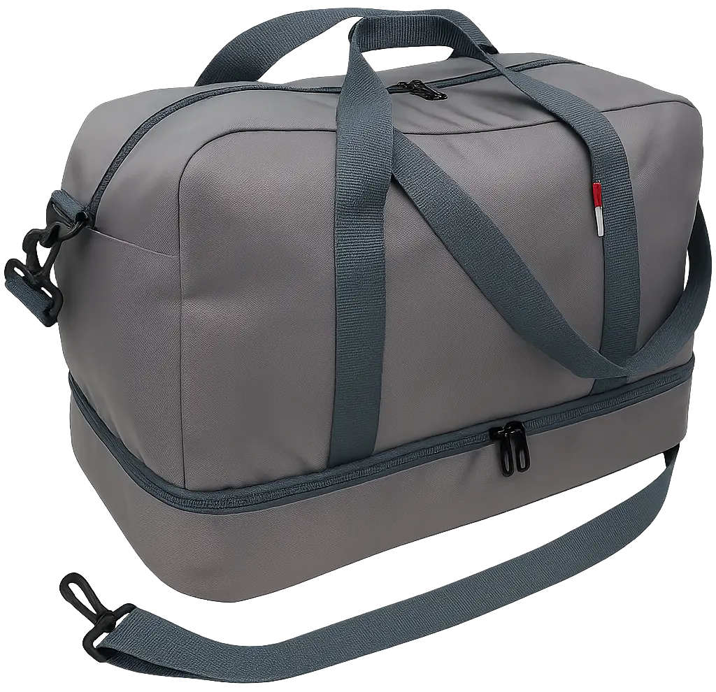 Дорожня сумка з відділом для взуття 40L Wallaby Сіра - фото 9