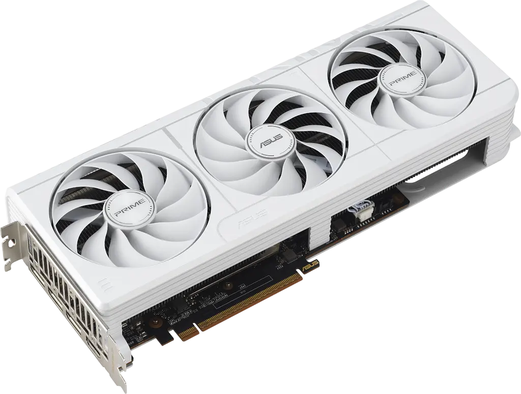 Вiдеокарта AMD Radeon RX 9070 XT 16GB Asus Prime OC White (PRIME-RX9070XT-O16G-WHITE) - фото 2