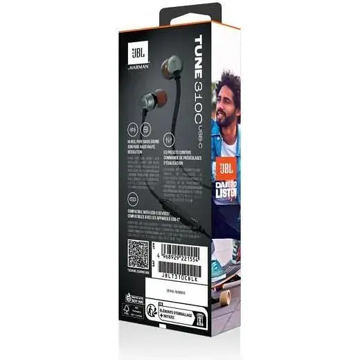 Навушники з мікрофоном JBL Tune 310C Black (JBLT310CBLK) - фото 8