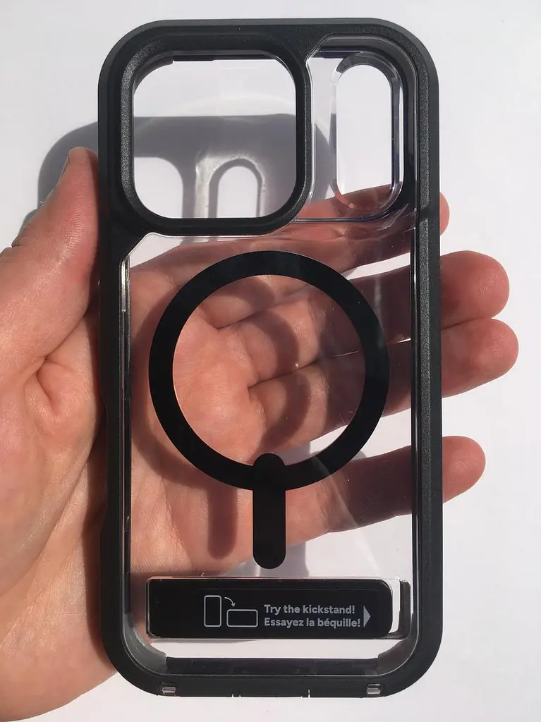 Чохол протиударний для iPhone 17 Pro (6.3") ZAGG Gear4 Rainier MagSafe KS Прозорий з підставкою Black аналог OtterBox - фото 10