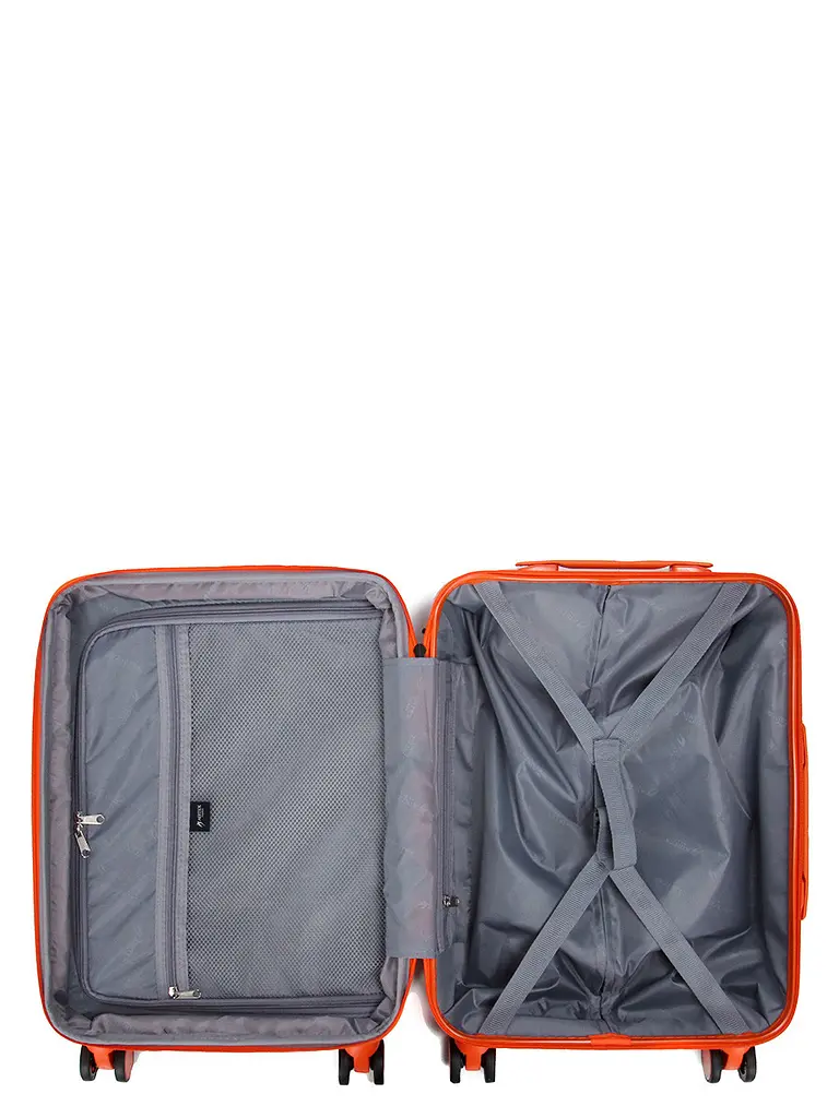 Валіза Малий (S) Полікарбонат під Ручну поклажу Airtex 970 Orange 43 л 55x39,5x23,5 см Помаранчевий - фото 9