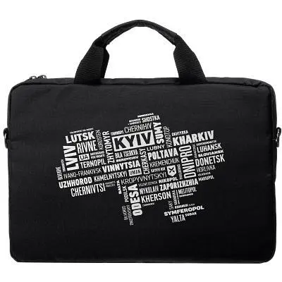 Сумка для ноутбука Vinga 15.6" NB1502 Black, white print (NB1502UWBK) - фото 4