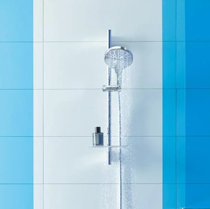 Душевый гарнитур Grohe Rainshower Smartactive 150 с полочкой 3 режима струи 30412 - фото 10