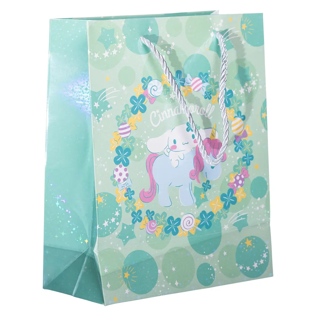 Подарунковий пакет Yiwu Cinnamoroll 19х9.5х24.5 см 12 штук м'ятний HP-10359-11M - фото 2