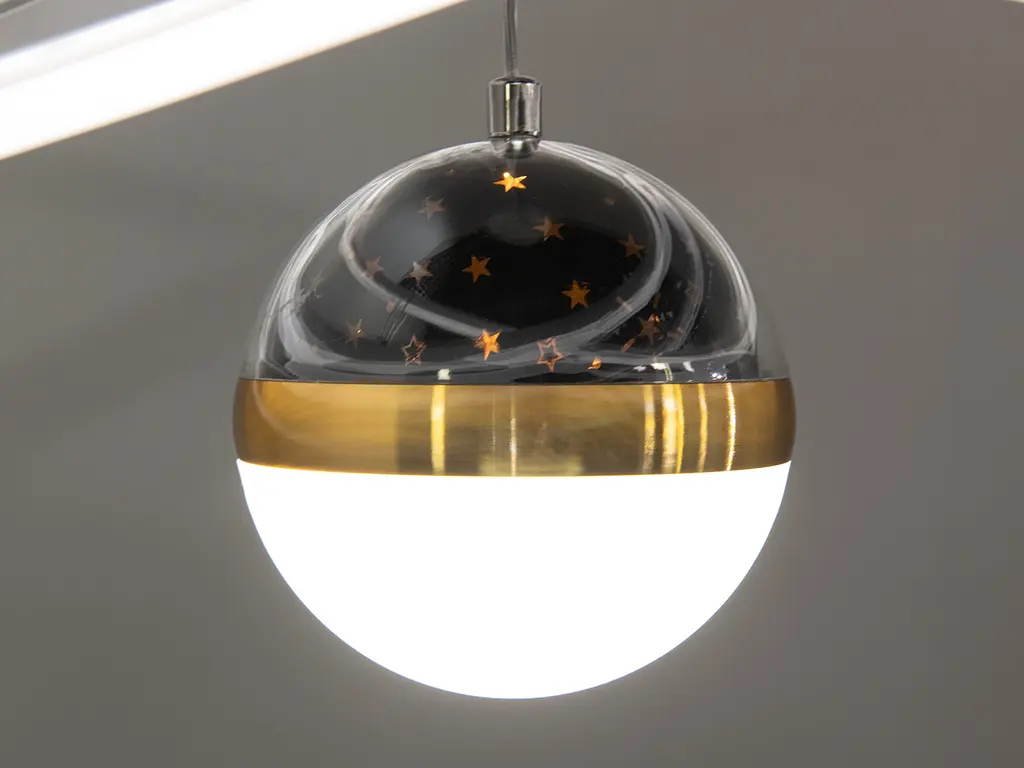 Люстра стельова LED Diasha 2328-800+600+400WH 145W, біла, діаметр 80 см, сучасний стиль для дому - фото 5