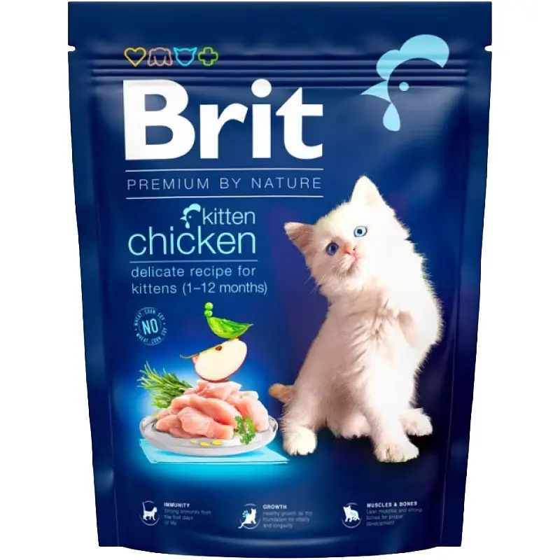 Сухий корм для кошенят Brit Premium by Nature Cat Kitten Chicken із куркою 300 г
