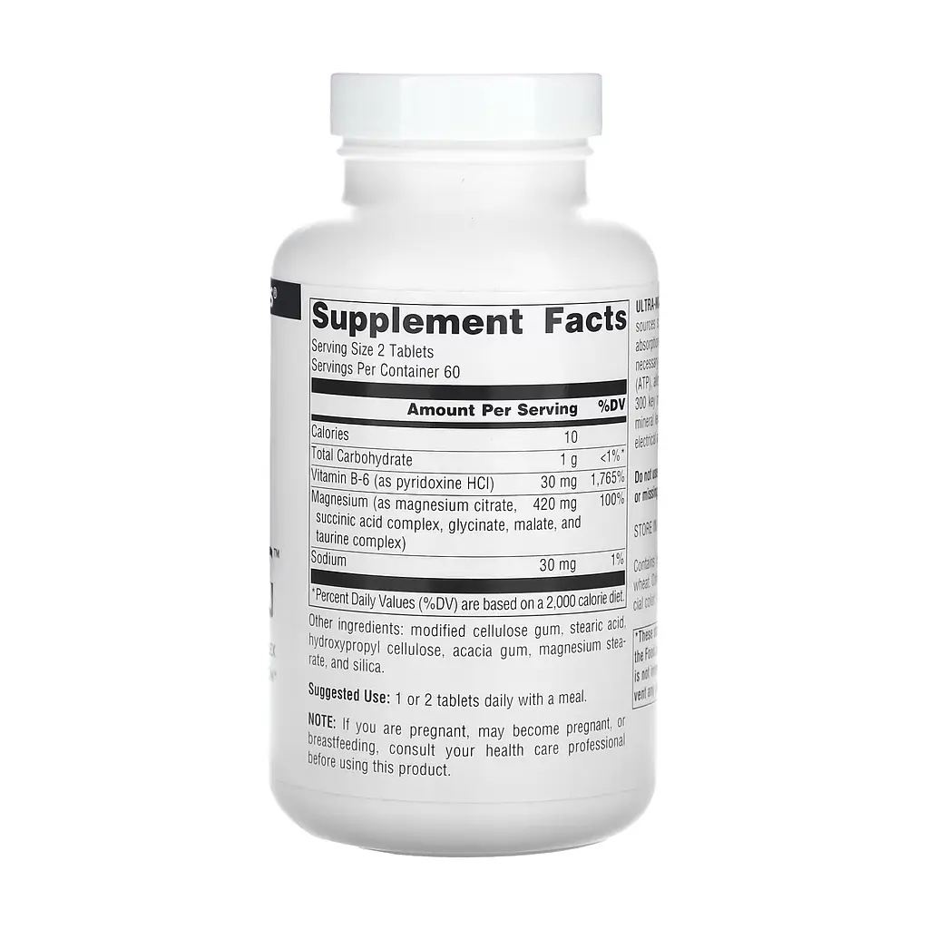 Мінерали Source Naturals Ultra-Mag Magnesium Complex 30 пігулок - фото 2