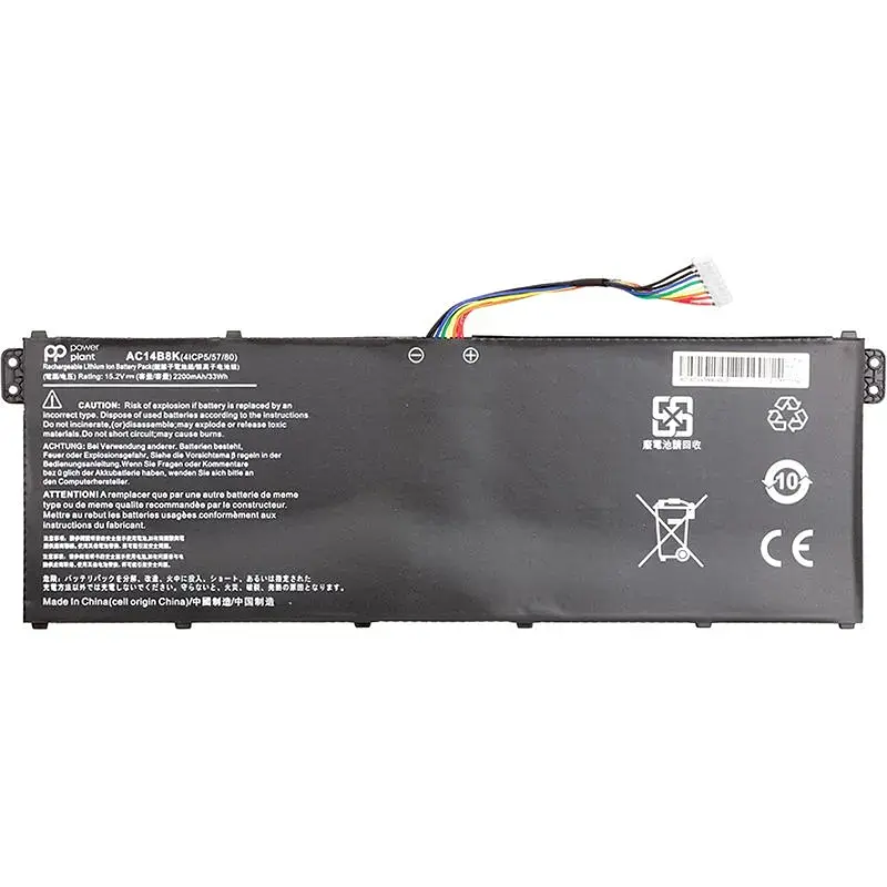 Акумулятор PowerPlant для ноутбуків ACER Aspire E15 ES1-512 Series (AC14B8K) 15.2V 2200mAh (NB410460) - фото 2
