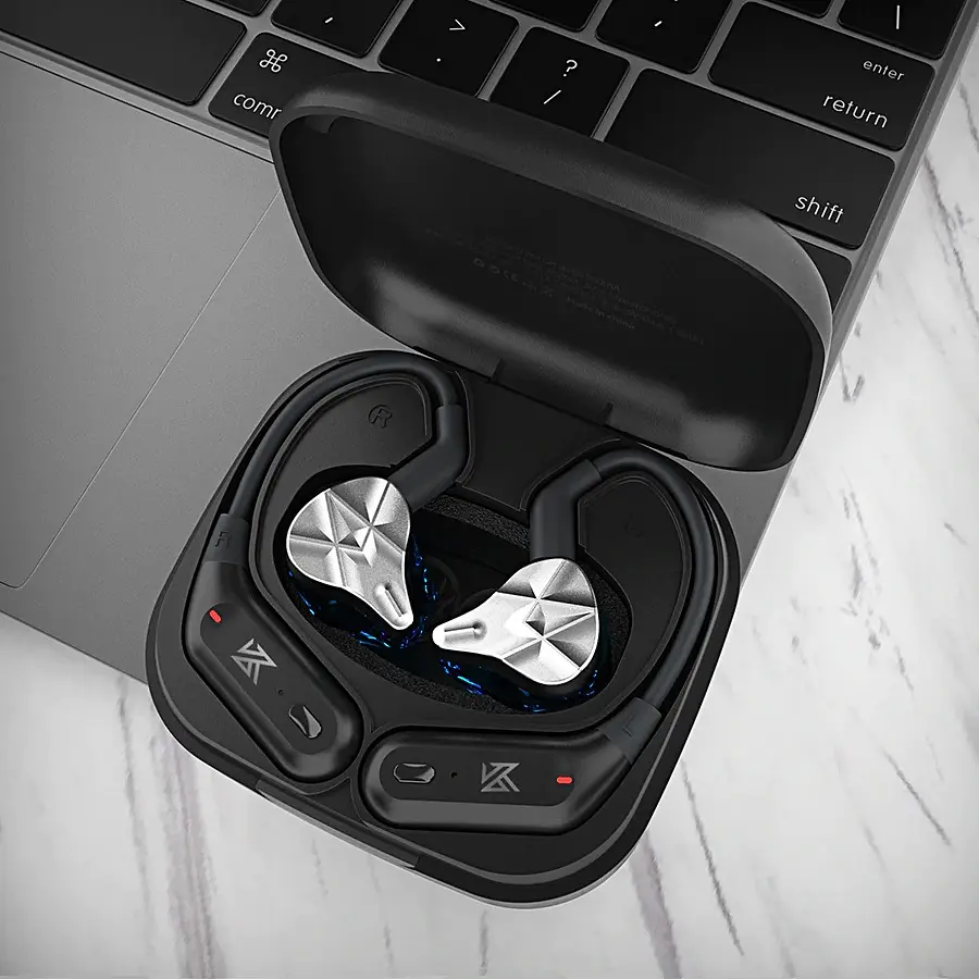 Bluetooth-модуль KZ AZ09 Pro с заушинами C pin черный - фото 8