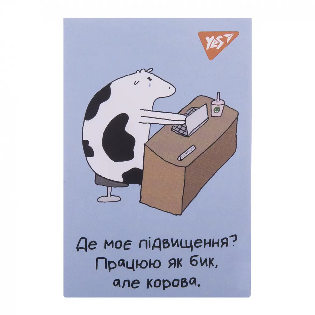 Блокнот Yes Таємне життя корів А7 48 аркушів клітинка 1 шт. в асортименті (152098) - фото 8