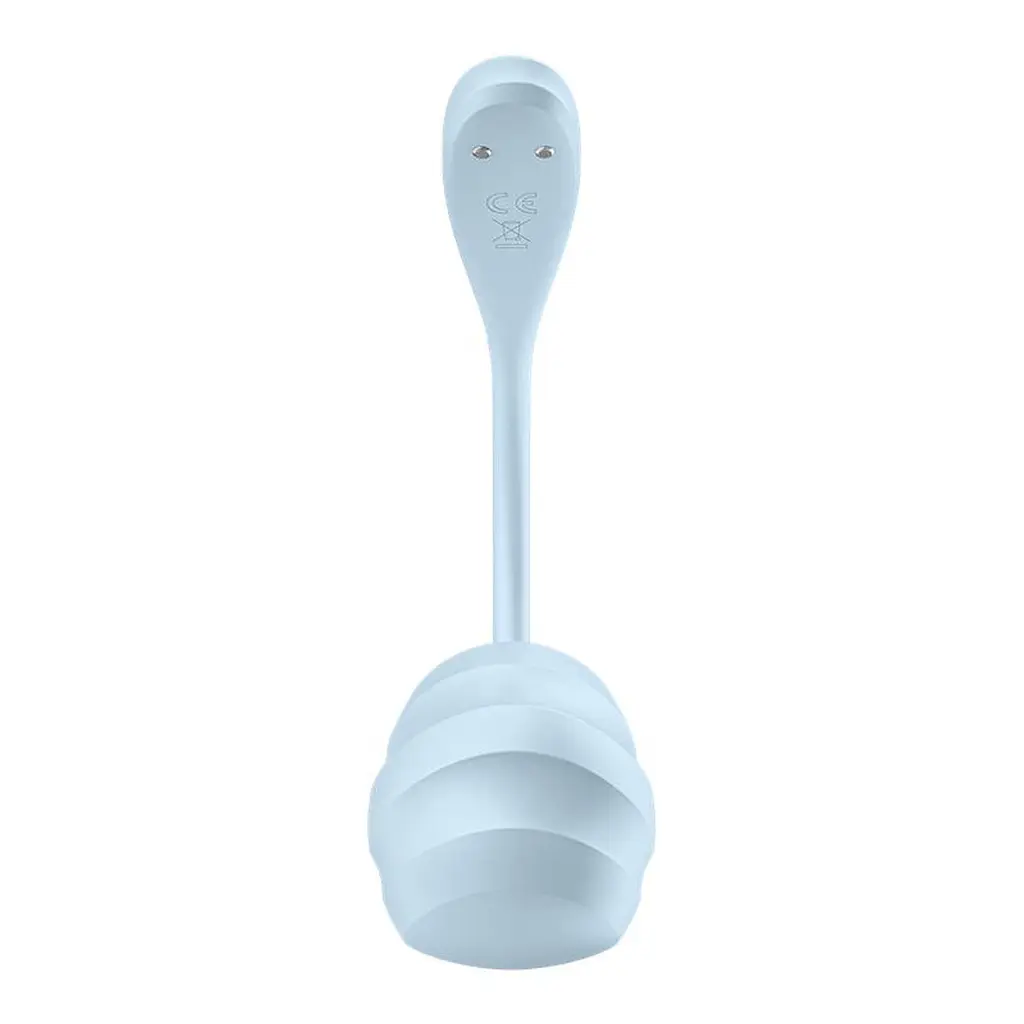 Віброяйце Satisfyer Smooth Petal блакитний - фото 4