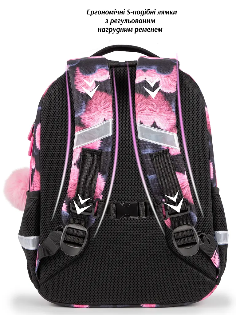 Ортопедичний шкільний рюкзак 3 в 1 з пеналом та мішком для дівчинки School Standard для початкової школи (Full 160-22) - фото 4