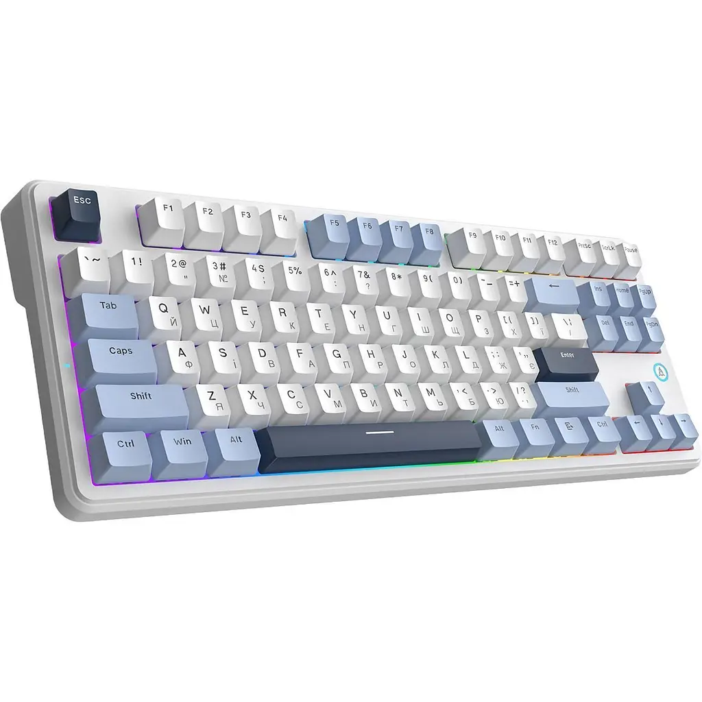 Клавіатура Ajazz AK870 V2 Flying Fish Switch White/Blue (AK870-V2-FF-BWB) [161036] - фото 3