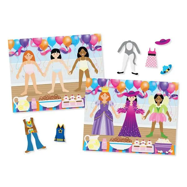 Набор многоразовых наклеек Melissa & Doug Одень куклу (SM93209/6829) - фото 3