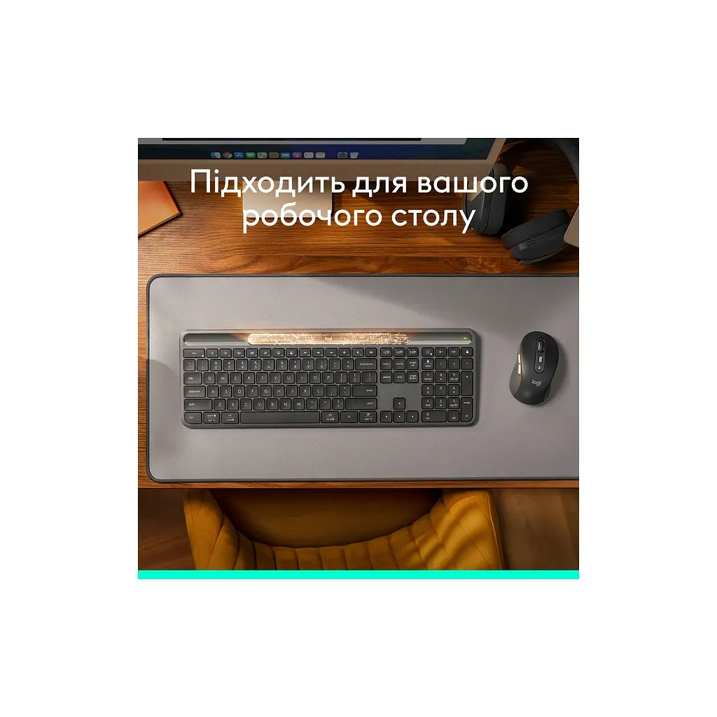 Клавіатура Logitech Slim Solar+ Bluetooth Graphite (920-013764) - фото 9