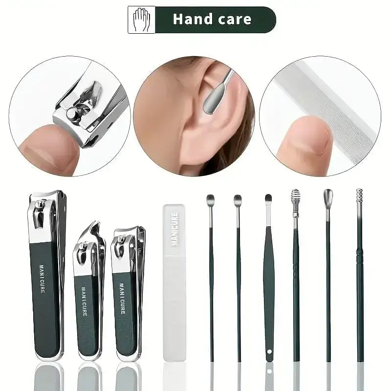Манікюрно-педикюрний набір Nail Clipper Set 10 в 1 - фото 3