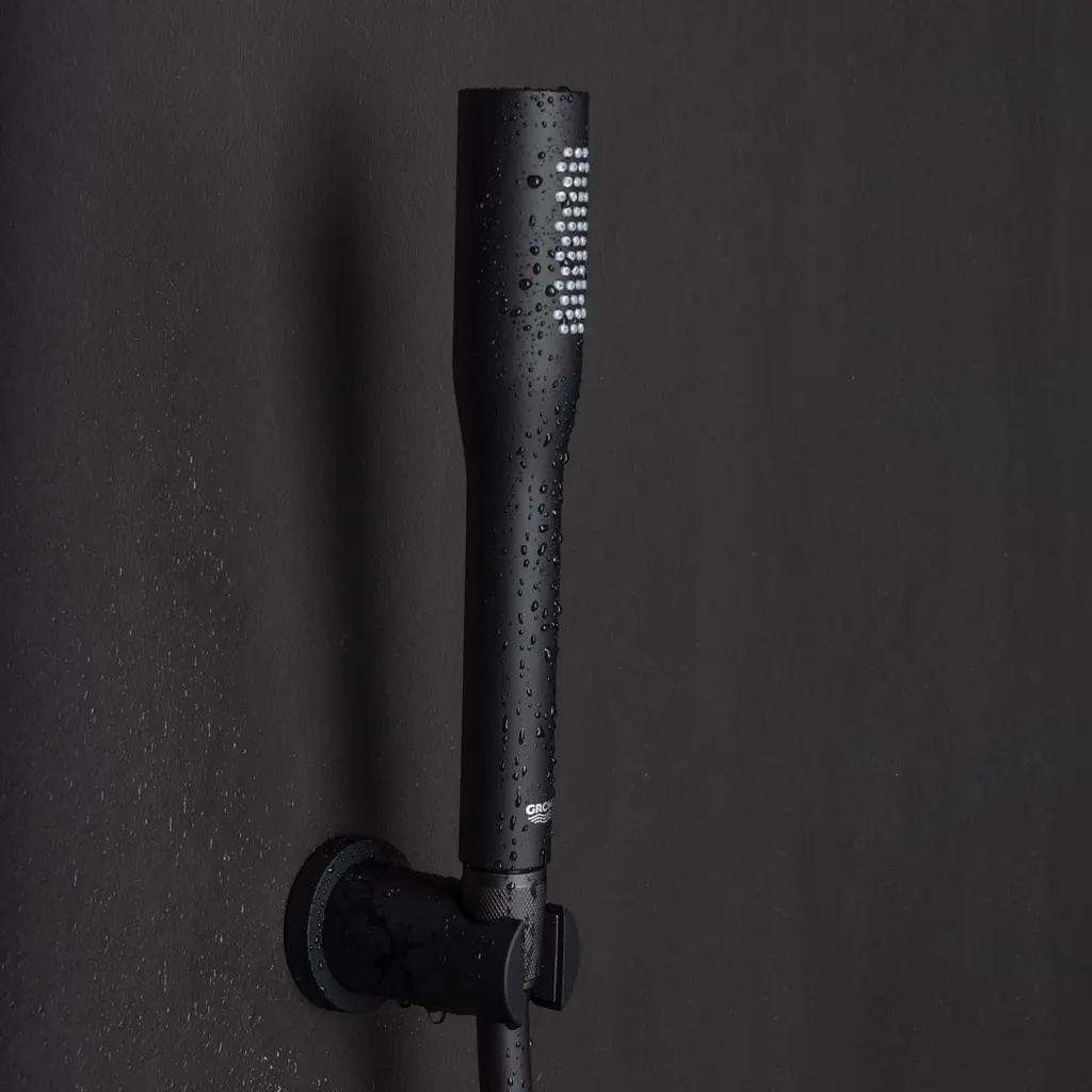 Ручний душ 1 режим струменя Grohe Euphoria Cosmopolitan Stick 22126KF0, Чорний матовий - фото 5
