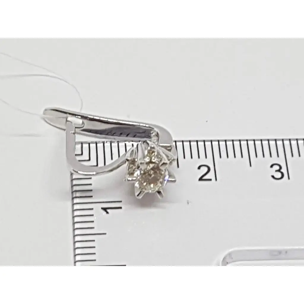 Золоті сережки Qvaliz з діамантами. Артикул 214178 - фото 3