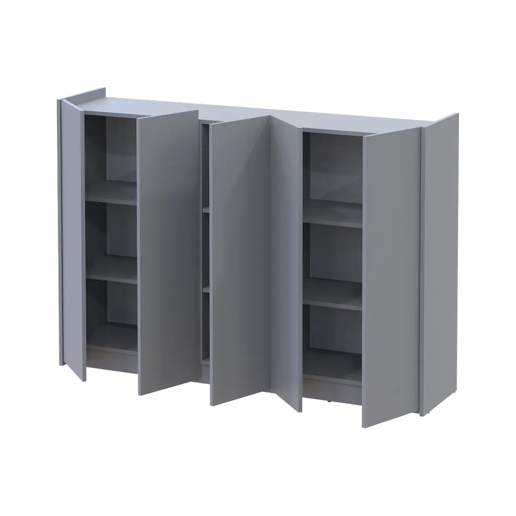 Тумба для обуви Doros Кассель Серый 5 ДСП 159х40х110 (41516227) - фото 2