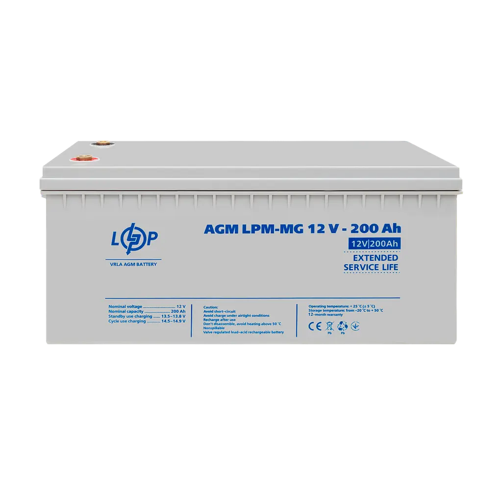 Аккумулятор мультигелевый LPM-MG 12V - 200 Ah - фото 2
