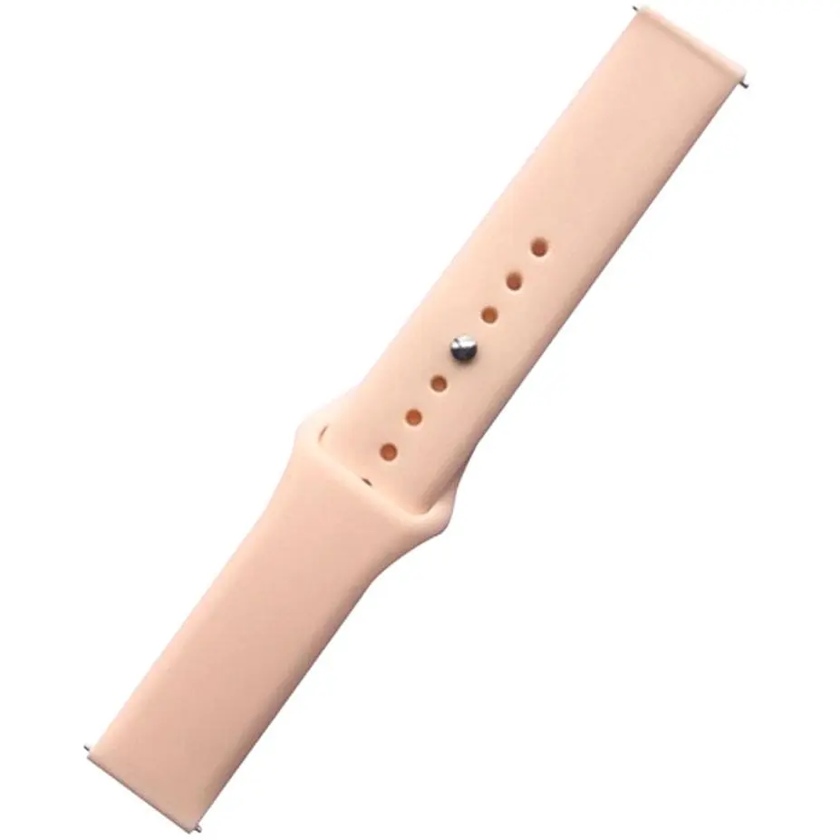 Универсальный ремешок Silicone Band для Xiaomi Amazfit Bip 20mm Pink Sand [51444] - фото 1