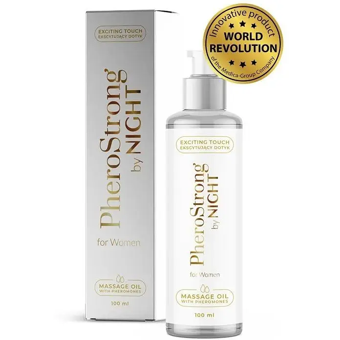 Олія для масажу PheroStrong Massage Oil By Night, 100 мл - фото 2