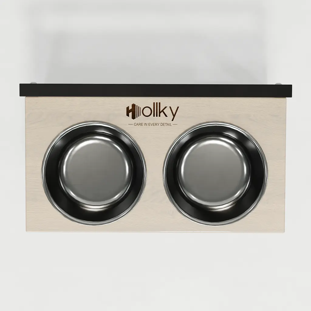 Hollky Flex M — миски на регульованій підставці для середніх собак (2 × 0.85 л) - фото 9