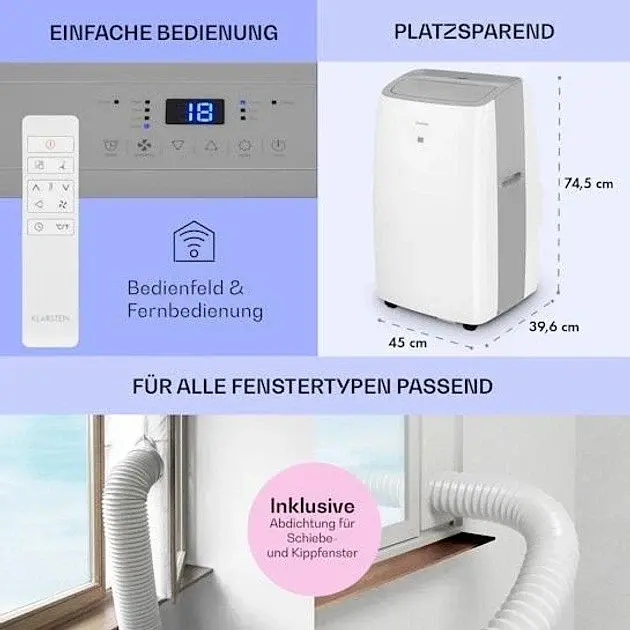 Мобільний кондиціонер Klarstein Grandbreeze Pro 14К (10035811) Б/в - фото 6