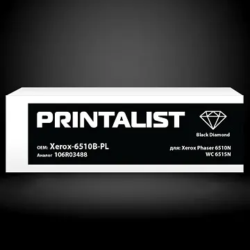 Туба з тонером PRINTALIST для Xerox Phaser 6510N, WC 6515N аналог 106R03488 Black ( 5500 ст.) (Xerox-6510B-PL) - фото 4