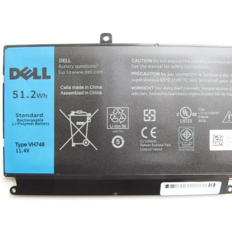 Акумулятор до ноутбука Dell Vostro 5470 VH748 51.2Wh (4500mAh) 6cell 11.4V Li-ion (A41997) - фото 2