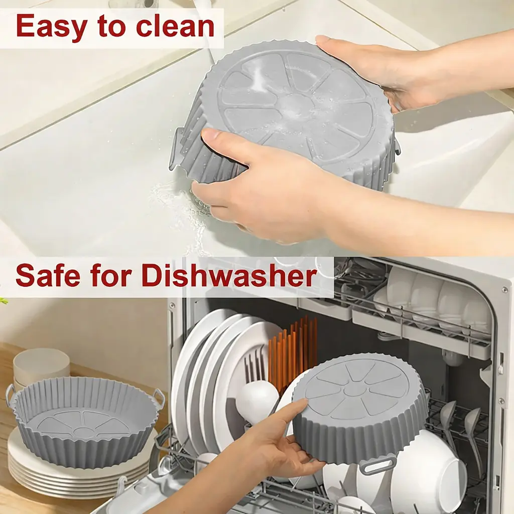 Набор силиконовых форм для аэрофритюрницы аэрогриля и духовки, 6 штук Серый 88341 - фото 3