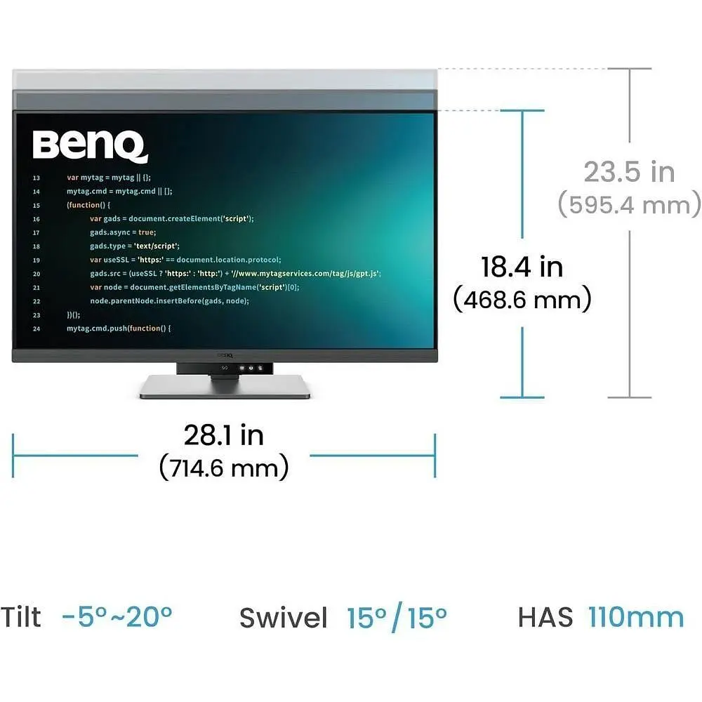 Монитор BenQ 31.5` RD320U (9H.LMSLA.TBE) [147896] - фото 11